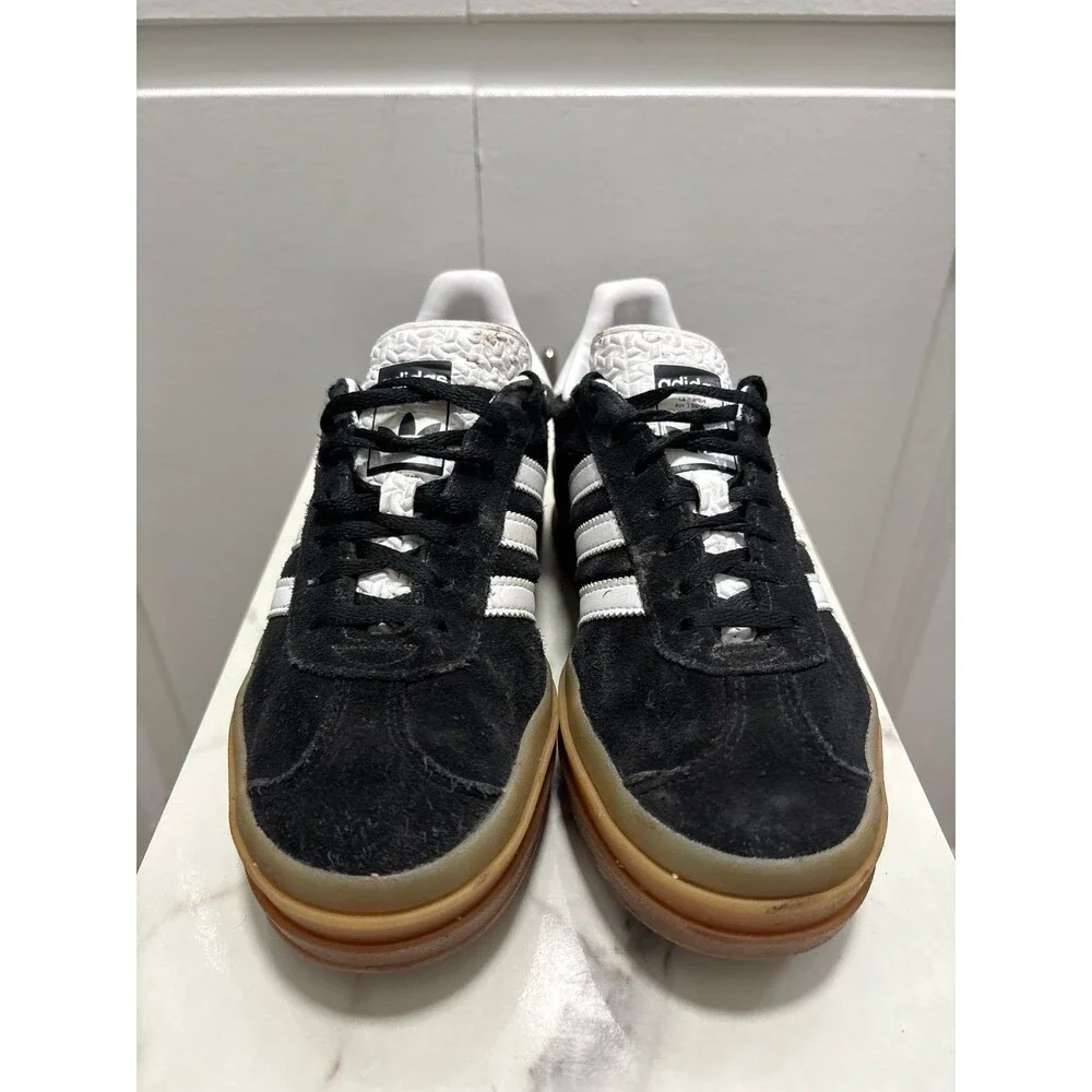 Adidas Gazelle Bold Core Black Cloud White Womens Shoes Size 7 Platform